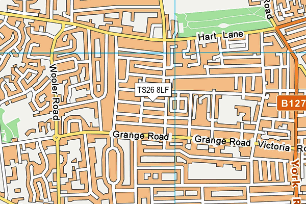 TS26 8LF map - OS VectorMap District (Ordnance Survey)