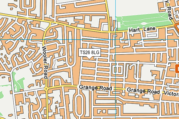 TS26 8LG map - OS VectorMap District (Ordnance Survey)