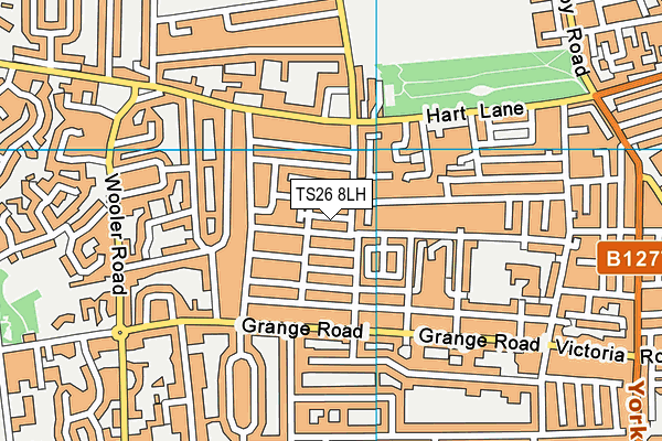 TS26 8LH map - OS VectorMap District (Ordnance Survey)