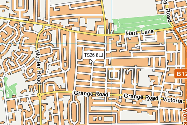 TS26 8LJ map - OS VectorMap District (Ordnance Survey)