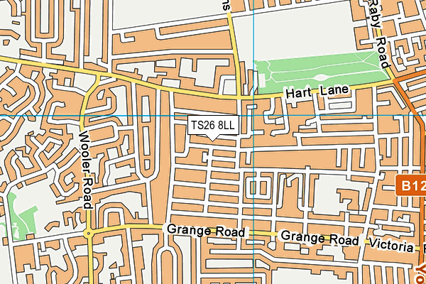 TS26 8LL map - OS VectorMap District (Ordnance Survey)