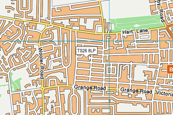 TS26 8LP map - OS VectorMap District (Ordnance Survey)