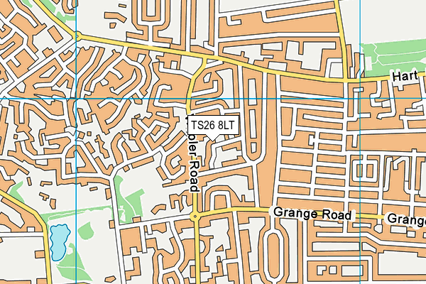 TS26 8LT map - OS VectorMap District (Ordnance Survey)