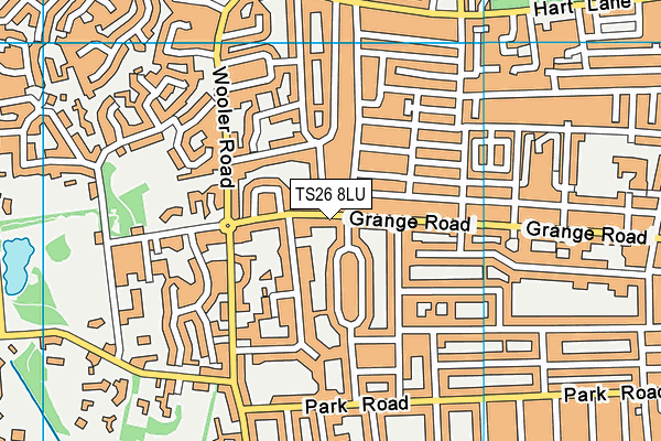 TS26 8LU map - OS VectorMap District (Ordnance Survey)