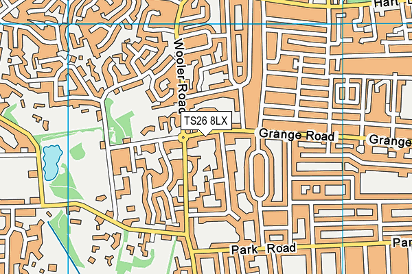 TS26 8LX map - OS VectorMap District (Ordnance Survey)