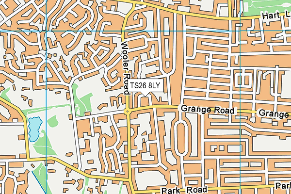 TS26 8LY map - OS VectorMap District (Ordnance Survey)