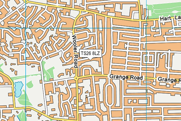 TS26 8LZ map - OS VectorMap District (Ordnance Survey)