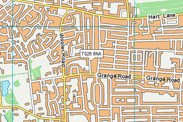 TS26 8NA map - OS VectorMap District (Ordnance Survey)