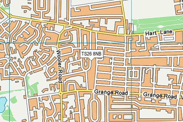 TS26 8NB map - OS VectorMap District (Ordnance Survey)