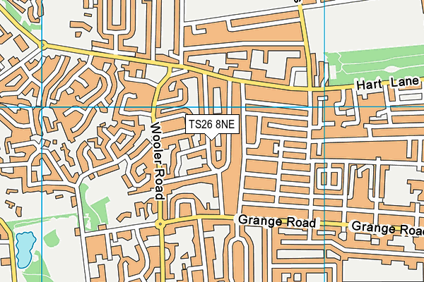 TS26 8NE map - OS VectorMap District (Ordnance Survey)