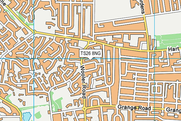 TS26 8NG map - OS VectorMap District (Ordnance Survey)