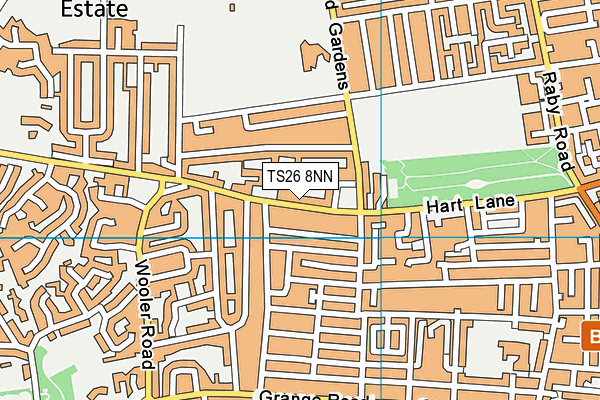 TS26 8NN map - OS VectorMap District (Ordnance Survey)