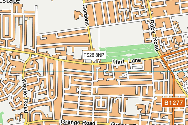 TS26 8NP map - OS VectorMap District (Ordnance Survey)