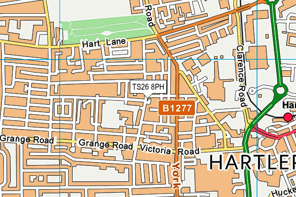 TS26 8PH map - OS VectorMap District (Ordnance Survey)