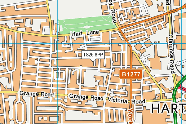 TS26 8PP map - OS VectorMap District (Ordnance Survey)