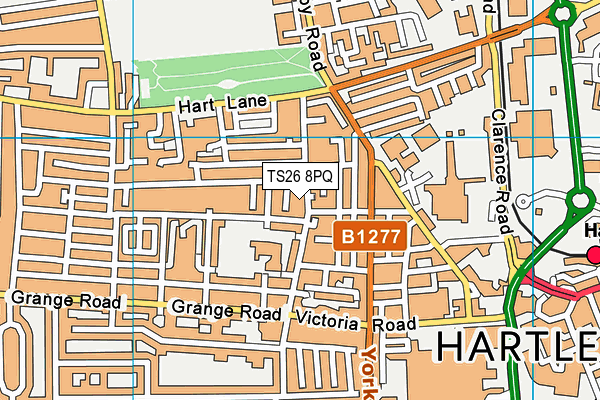 TS26 8PQ map - OS VectorMap District (Ordnance Survey)