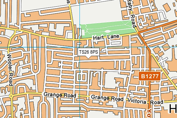 TS26 8PS map - OS VectorMap District (Ordnance Survey)