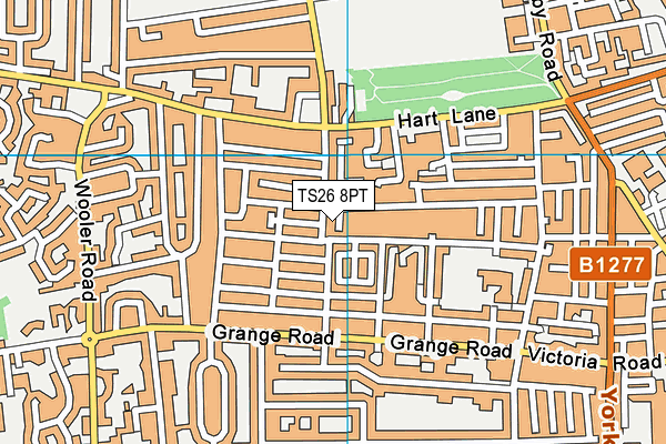 TS26 8PT map - OS VectorMap District (Ordnance Survey)