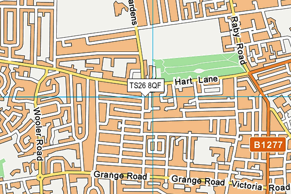TS26 8QF map - OS VectorMap District (Ordnance Survey)