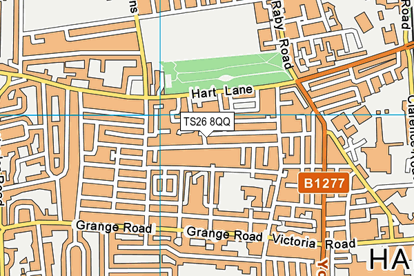 TS26 8QQ map - OS VectorMap District (Ordnance Survey)