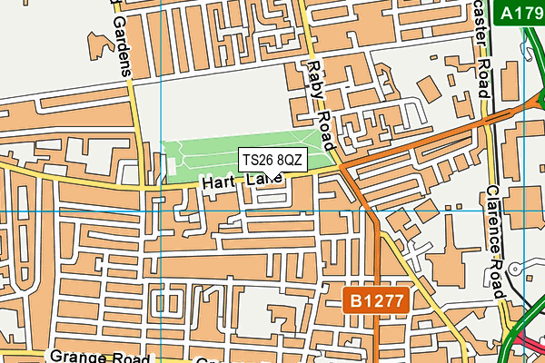 TS26 8QZ map - OS VectorMap District (Ordnance Survey)