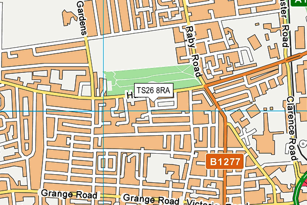 TS26 8RA map - OS VectorMap District (Ordnance Survey)