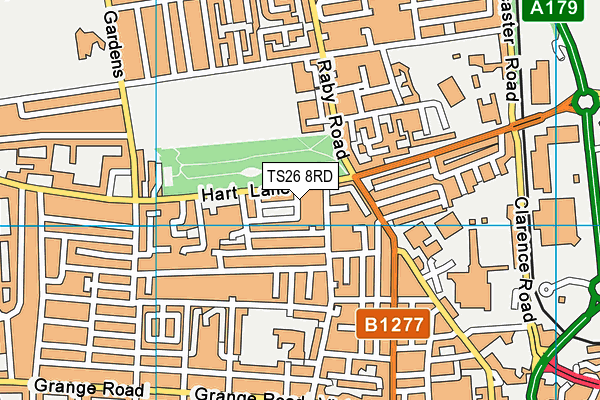 TS26 8RD map - OS VectorMap District (Ordnance Survey)