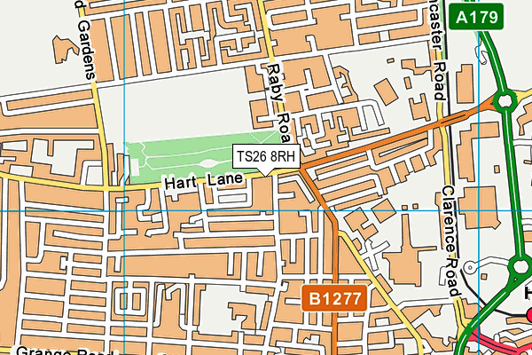 TS26 8RH map - OS VectorMap District (Ordnance Survey)