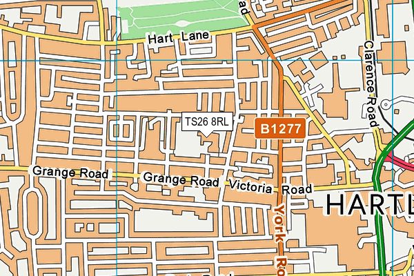 Lynnfield Primary School map (TS26 8RL) - OS VectorMap District (Ordnance Survey)