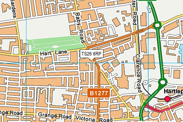 TS26 8RP map - OS VectorMap District (Ordnance Survey)