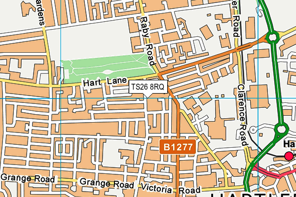 TS26 8RQ map - OS VectorMap District (Ordnance Survey)