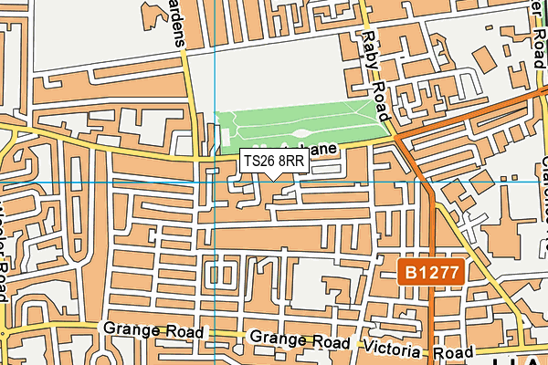TS26 8RR map - OS VectorMap District (Ordnance Survey)