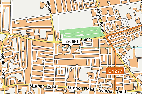 TS26 8RT map - OS VectorMap District (Ordnance Survey)