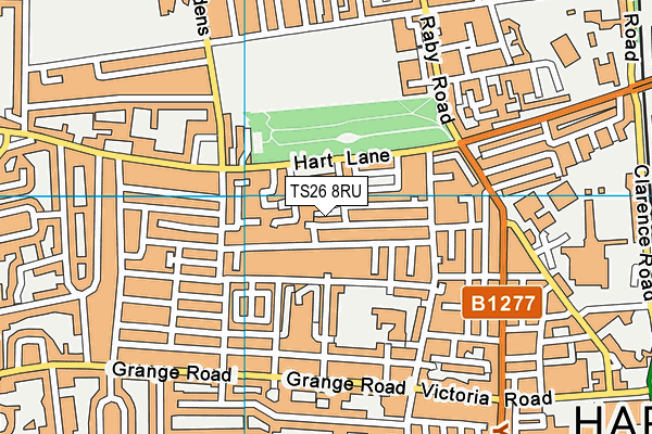 TS26 8RU map - OS VectorMap District (Ordnance Survey)