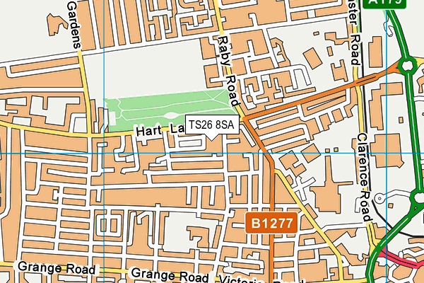TS26 8SA map - OS VectorMap District (Ordnance Survey)