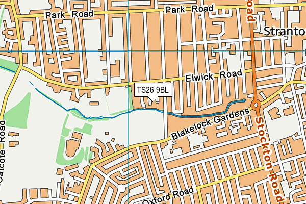 TS26 9BL map - OS VectorMap District (Ordnance Survey)