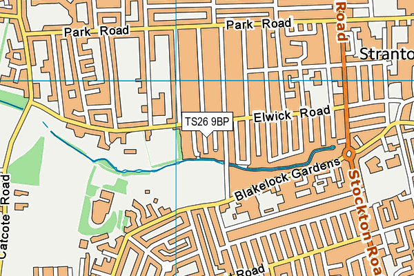 TS26 9BP map - OS VectorMap District (Ordnance Survey)