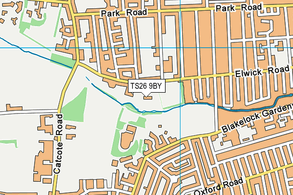 TS26 9BY map - OS VectorMap District (Ordnance Survey)