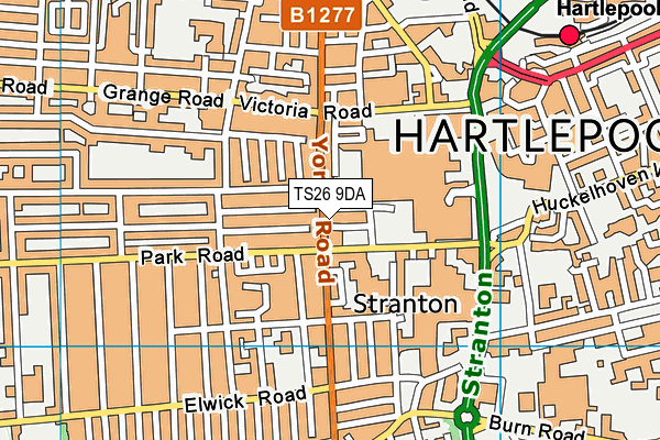 TS26 9DA map - OS VectorMap District (Ordnance Survey)