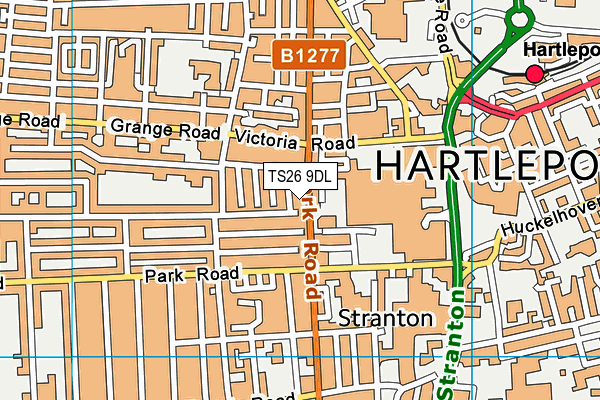 TS26 9DL map - OS VectorMap District (Ordnance Survey)