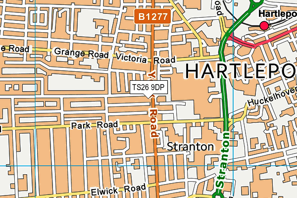 TS26 9DP map - OS VectorMap District (Ordnance Survey)