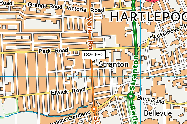 TS26 9EG map - OS VectorMap District (Ordnance Survey)