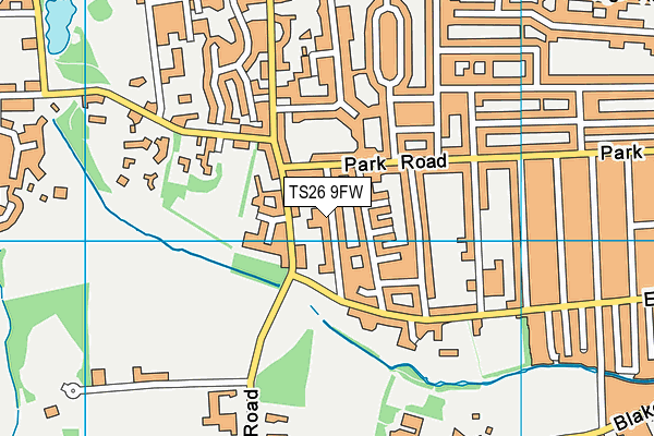 TS26 9FW map - OS VectorMap District (Ordnance Survey)