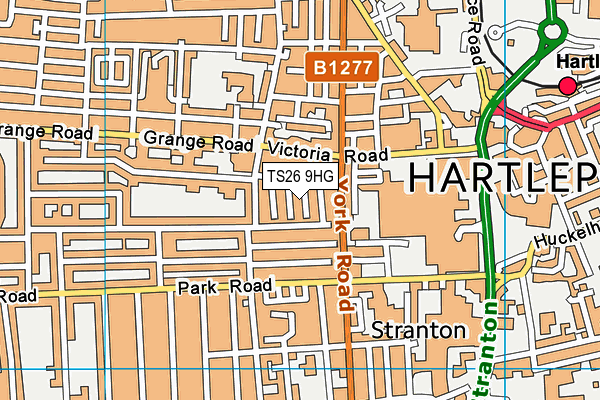 TS26 9HG map - OS VectorMap District (Ordnance Survey)