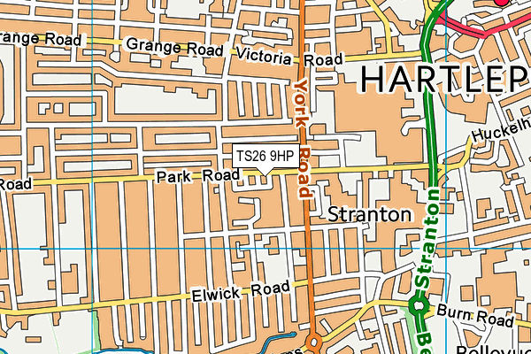 TS26 9HP map - OS VectorMap District (Ordnance Survey)