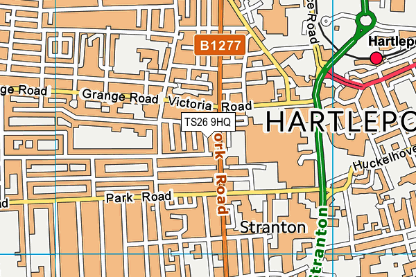 TS26 9HQ map - OS VectorMap District (Ordnance Survey)
