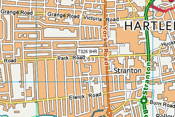 TS26 9HR map - OS VectorMap District (Ordnance Survey)
