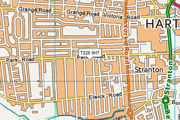 TS26 9HT map - OS VectorMap District (Ordnance Survey)