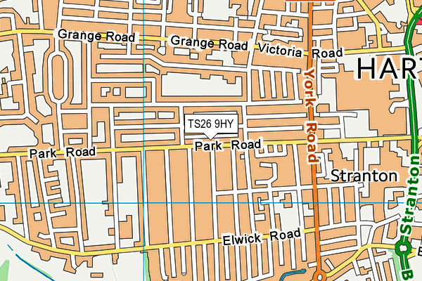 TS26 9HY map - OS VectorMap District (Ordnance Survey)