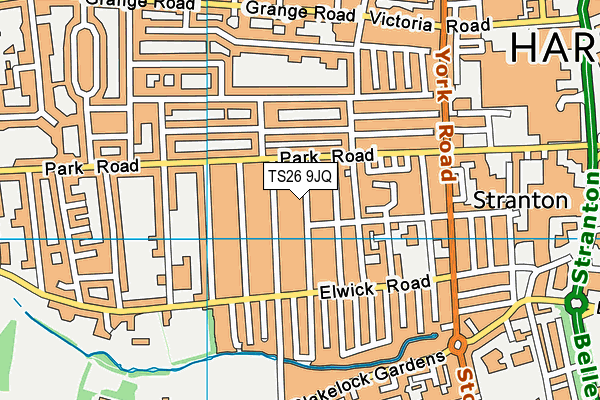 TS26 9JQ map - OS VectorMap District (Ordnance Survey)